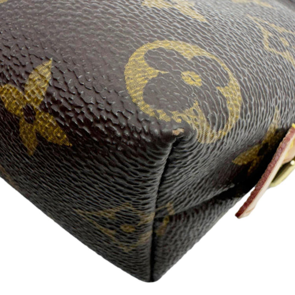 LOUIS VUITTON Monogram Canvas Cosmetic Pouch Brown