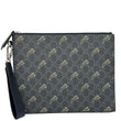 GUCCI Tiger Print GG Supreme Canvas Clutch Bag Black 575136