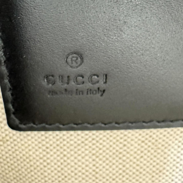 GUCCI Tiger Print GG Supreme Canvas Clutch Bag Black 575136