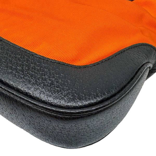 GUCCI Jackie Nylon Hobo Bag Orange 001373