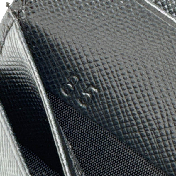 PRADA Continental Flap Tessuto Nylon Wallet Black