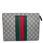 GUCCI Ophidia GG Supreme Canvas Pouch Beige 475316