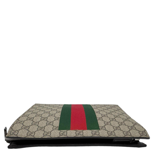 GUCCI Ophidia GG Supreme Canvas Pouch Beige 475316