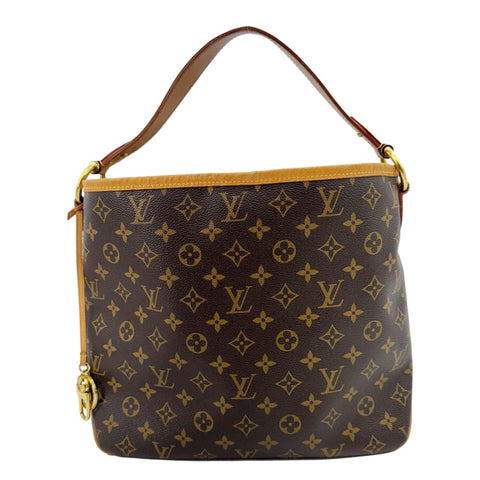 LOUIS VUITTON Delightful MM NM Monogram Canvas Hobo Shoulder Bag Brown