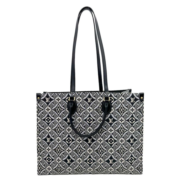 LOUIS VUITTON Onthego GM Since 1854 Jacquard Shoulder Bag Black