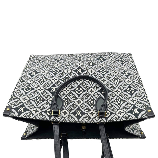 LOUIS VUITTON Onthego GM Since 1854 Jacquard Shoulder Bag Black