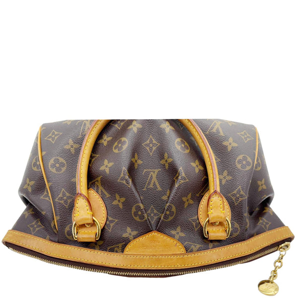 LOUIS VUITTON Tivoli PM Monogram Canvas Satchel Bag Brown