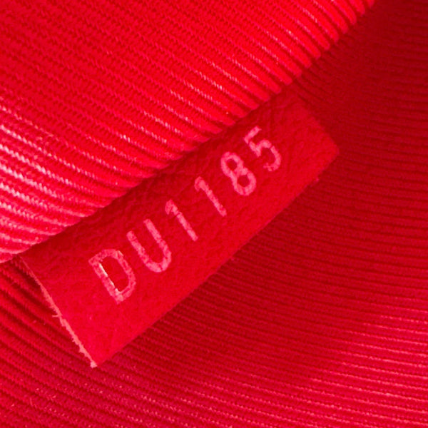 LOUIS VUITTON Lockme II Leather Top Handle Shoulder Bag Red
