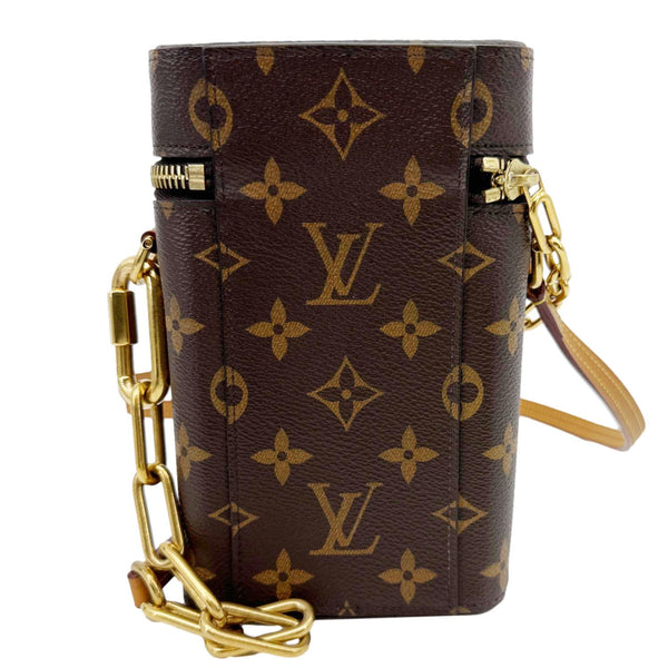 LOUIS VUITTON Legacy Monogram Canvas Phone Box Brown
