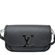 LOUIS VUITTON Buci Epi Leather Shoulder Bag Black