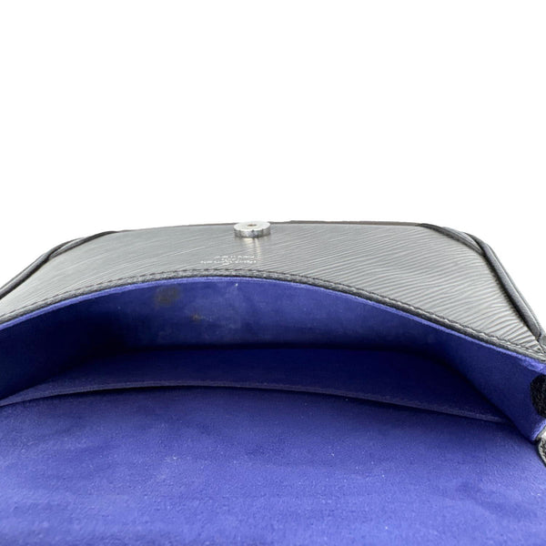 LOUIS VUITTON Buci Epi Leather Shoulder Bag Black