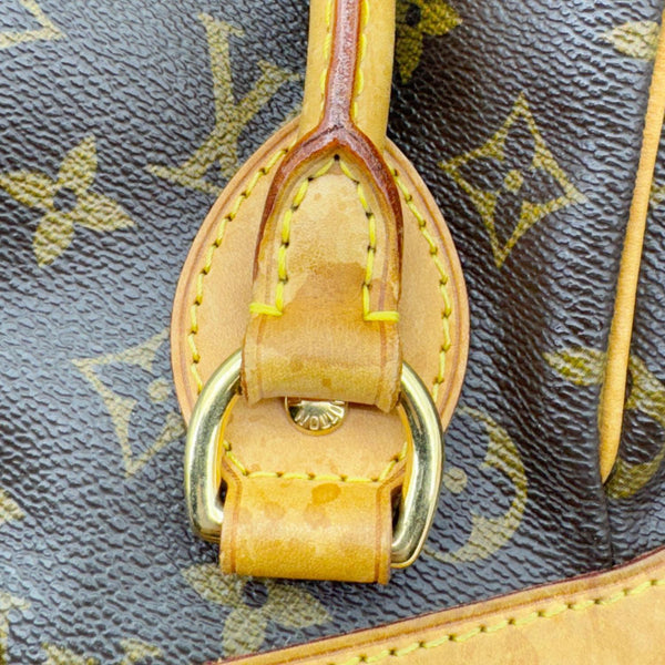 LOUIS VUITTON Tivoli PM Monogram Canvas Satchel Bag Brown