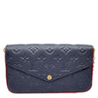 LOUIS VUITTON Felicie Pochette Monogram Empreinte Crossbody Bag Navy Blue