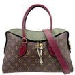 LOUIS VUITTON Tuileries Monogram Canvas Tote Shoulder Bag Brown