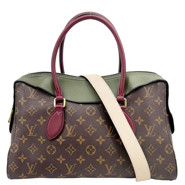 LOUIS VUITTON Tuileries Monogram Canvas Tote Shoulder Bag Brown