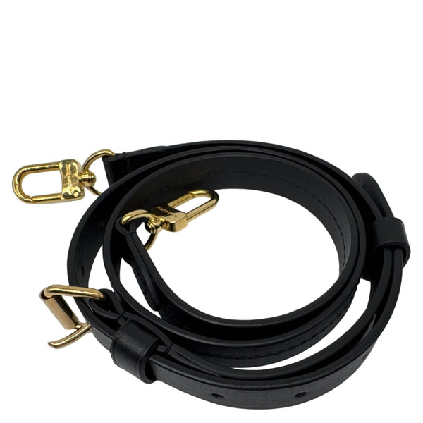 LOUIS VUITTON Adjustable Leather Shoulder Strap Black