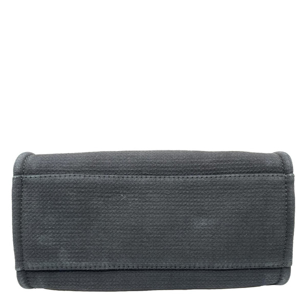 CHANEL Deauville Small Mixed Fibers Tote Bag Navy Blue
