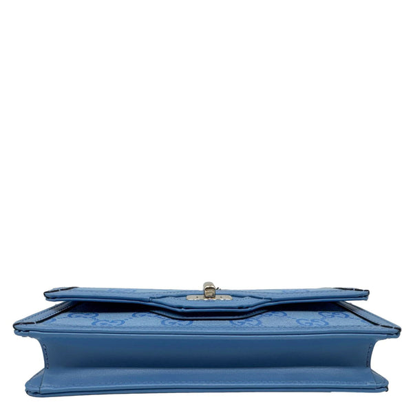 GUCCI Luce Mini GG Monogram Canvas Shoulder Bag Blue 790038