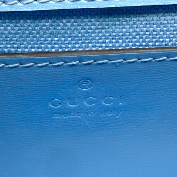 GUCCI Luce Mini GG Monogram Canvas Shoulder Bag Blue 790038