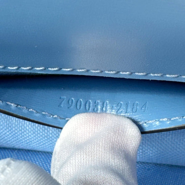 GUCCI Luce Mini GG Monogram Canvas Shoulder Bag Blue 790038