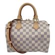 LOUIS VUITTON Speedy 25 Bandouliere Damier Azur Shoulder Bag White