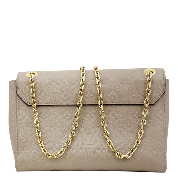 LOUIS VUITTON Vavin PM Monogram Empreinte Leather Shoulder Bag Beige