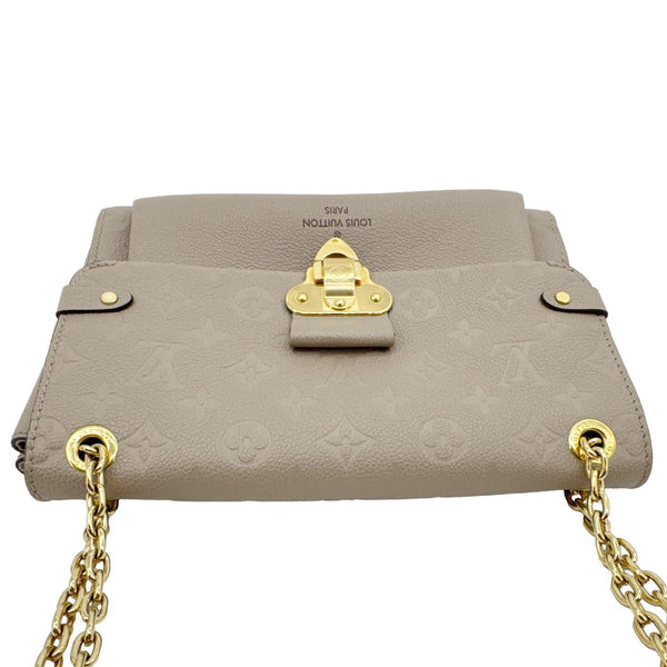 LOUIS VUITTON Vavin PM Monogram Empreinte Leather Shoulder Bag Beige