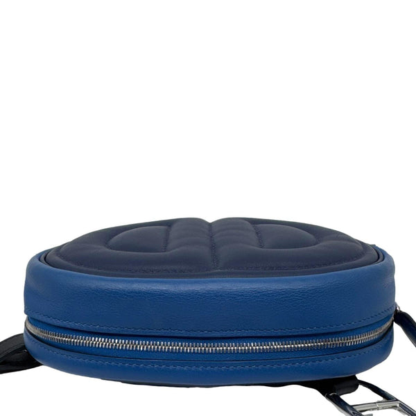 HERMES In The Loop Swift Leather Belt Bag Blue