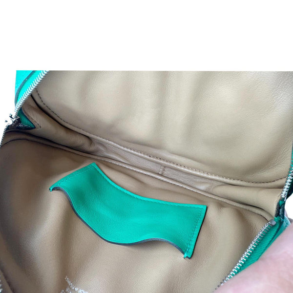 HERMES In The Loop Swift Leather Belt Bag Green