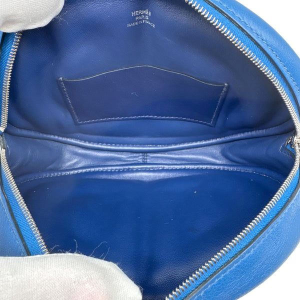 HERMES In The Loop Swift Leather Belt Bag Blue