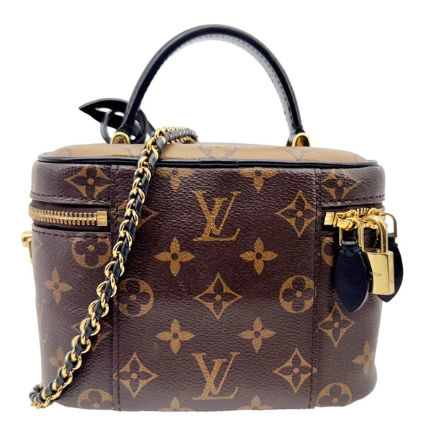 LOUIS VUITTON Vanity PM Monogram Reverse Canvas Shoulder Bag Brown