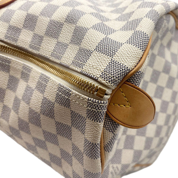 LOUIS VUITTON Keepall 50 Damier Azur Travel Bag White