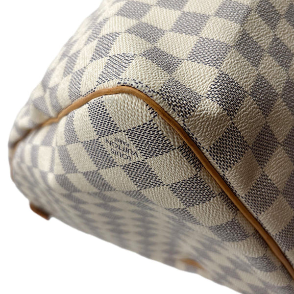 LOUIS VUITTON Keepall 50 Damier Azur Travel Bag White