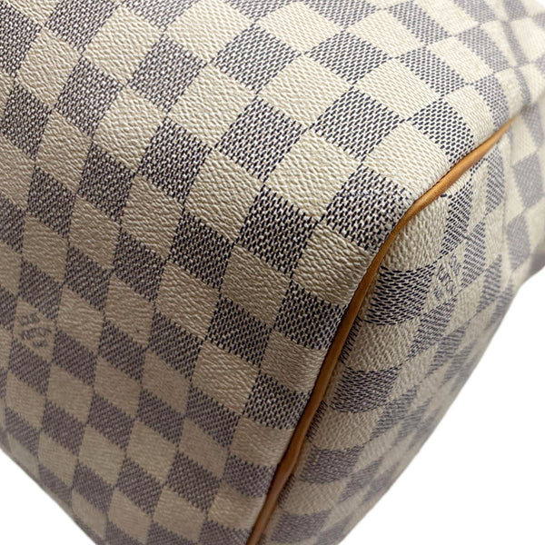 LOUIS VUITTON Keepall 50 Damier Azur Travel Bag White