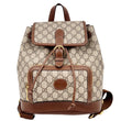 GUCCI Interlocking G Supreme Canvas Backpack Brown 674147