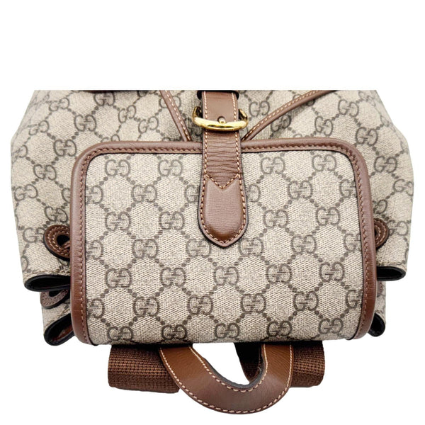 GUCCI Interlocking G Supreme Canvas Backpack Brown 674147