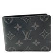 LOUIS VUITTON Slender Monogram Eclipse Canvas Wallet Black