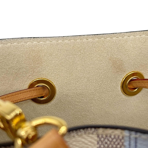 LOUIS VUITTON Neonoe Summer Trunks Damier Azur Crossbody Bag White