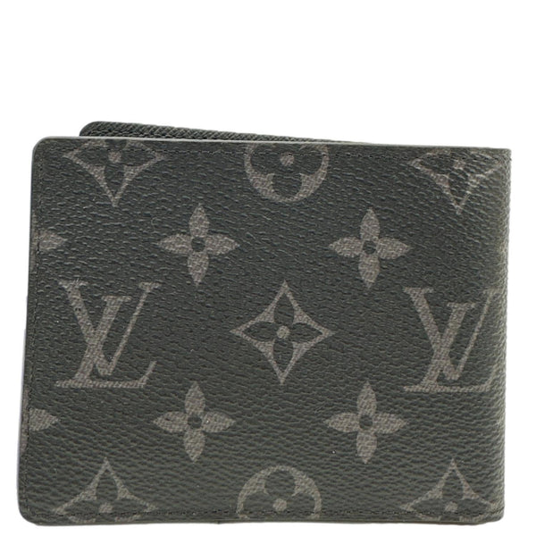 LOUIS VUITTON Slender Monogram Eclipse Canvas Wallet Black