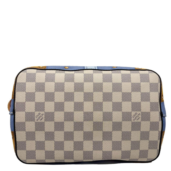 LOUIS VUITTON Neonoe Summer Trunks Damier Azur Crossbody Bag White