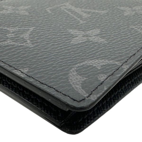 LOUIS VUITTON Slender Monogram Eclipse Canvas Wallet Black