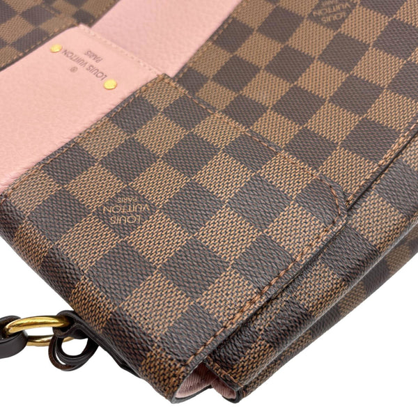 LOUIS VUITTON Bond Street Damier Ebene Crossbody Bag Magnolia
