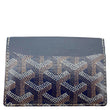 GOYARD Saint Sulpice Chevron Coated Canvas Card Holder Navy Blue