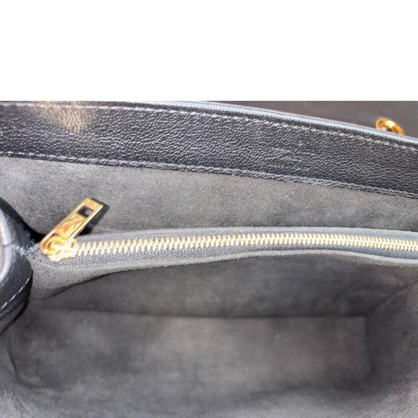 LOUIS VUITTON Very One Handle Monogram Leather Shoulder Bag Black