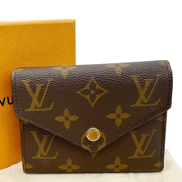 LOUIS VUITTON Victorine Monogram Canvas Wallet Brown