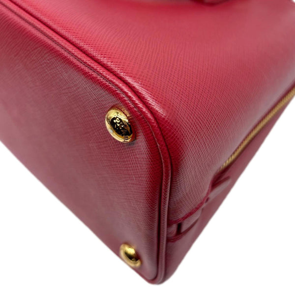 PRADA Promenade Medium Saffiano Lux Leather Shoulder Bag Red