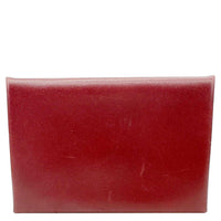 HERMES Duo Calfskin Leather Compact Card Holder Bordeaux