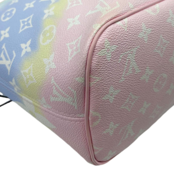 LOUIS VUITTON Neverfull Escale MM Pastel Monogram Giant Canvas Shoulder Bag Multicolor