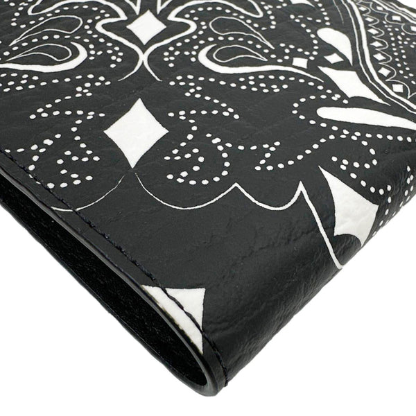 MCM Aren Bandana Leather Bifold Wallet Black