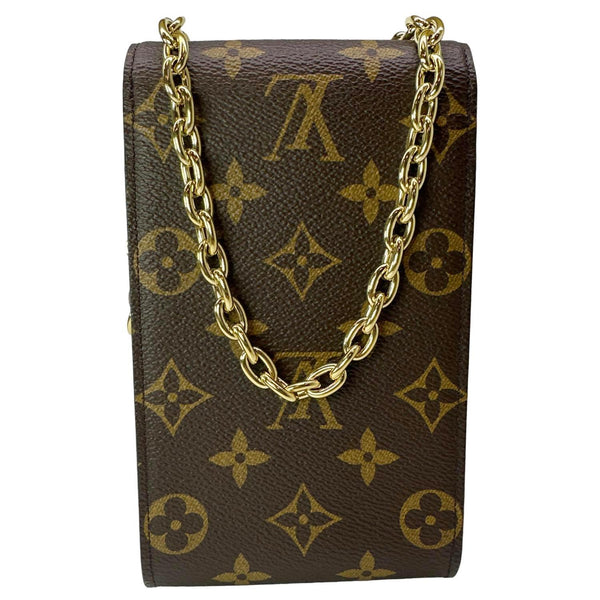 LOUIS VUITTON Metis Monogram Canvas Phone Pouch Brown